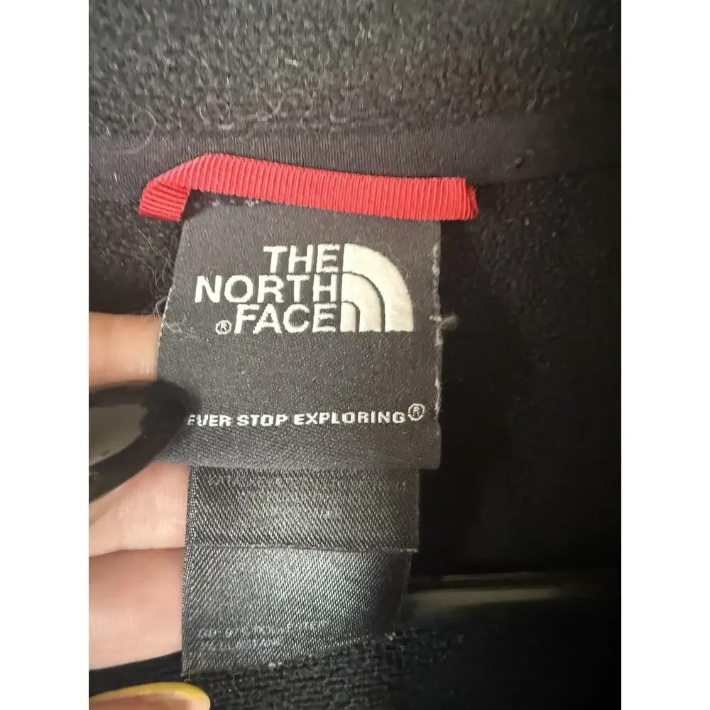 The North Face Jacket Mens Medium Black Gray TKA Stealth Fleece Full Zip Stretch